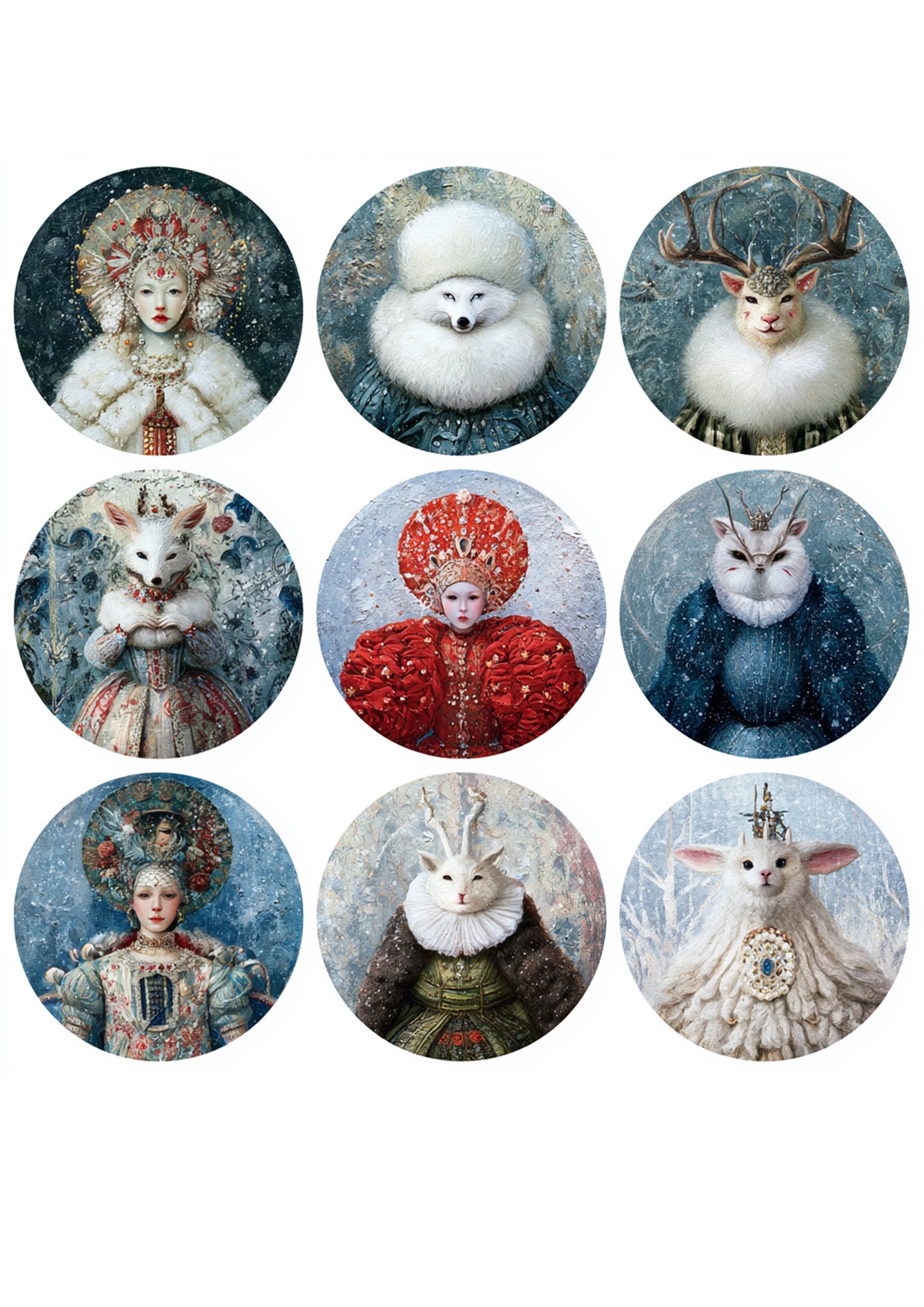 Reginele Albe (L) � Rice paper decoupage, Hârtie de orez A4 pentru decoupage - accessorii și unelte - hârtie - hârtie decoupage - Artynos.ro