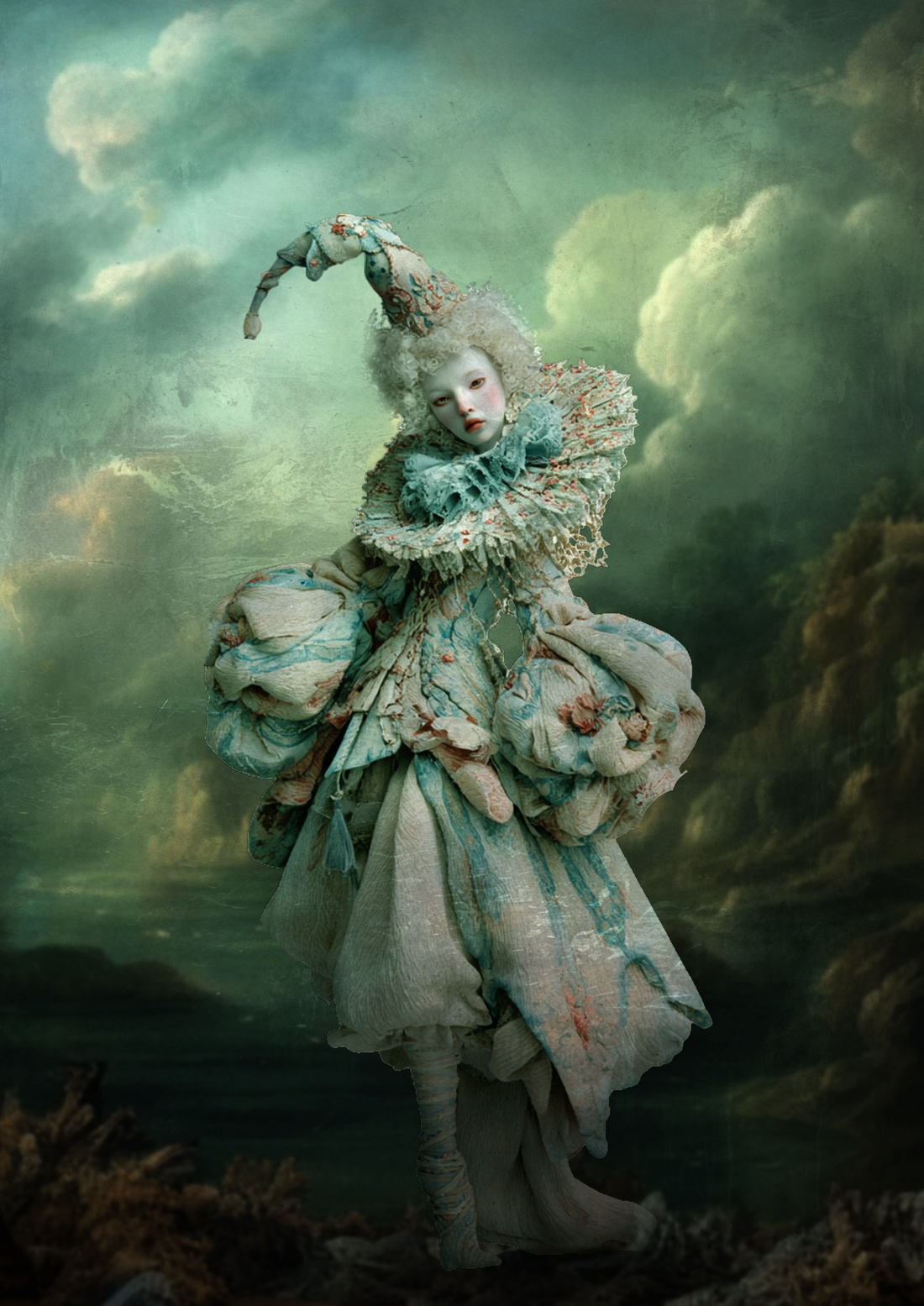Salon d�Hiver (C) - Fantasy rice paper, Hartie de orez decoupage A4 - accessorii și unelte - hârtie - hârtie decoupage - Artynos.ro
