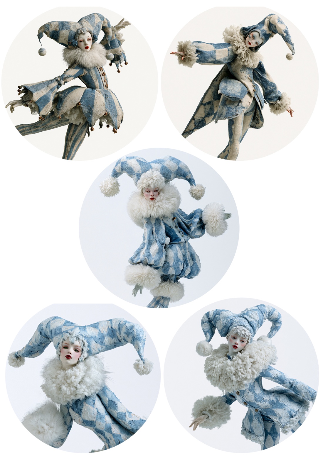 Hartie de orez A4  Cinci figuri  (C) -  hartie de orez, rice paper A4 - accessorii și unelte - hârtie - hârtie decoupage - Artynos.ro