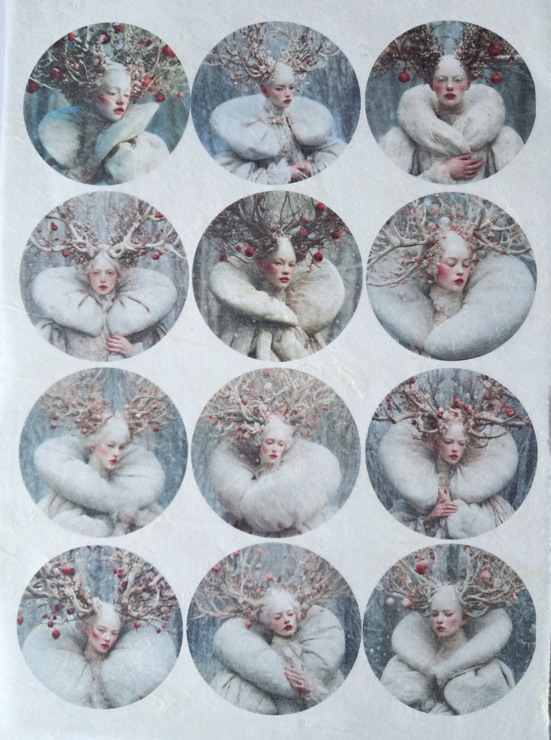 Hartie de orez A4  White Woods  (C) -  hartie de orez, rice paper decoupage A4 - accesorii și unelte - hârtie - hârtie decoupage - Artynos.ro