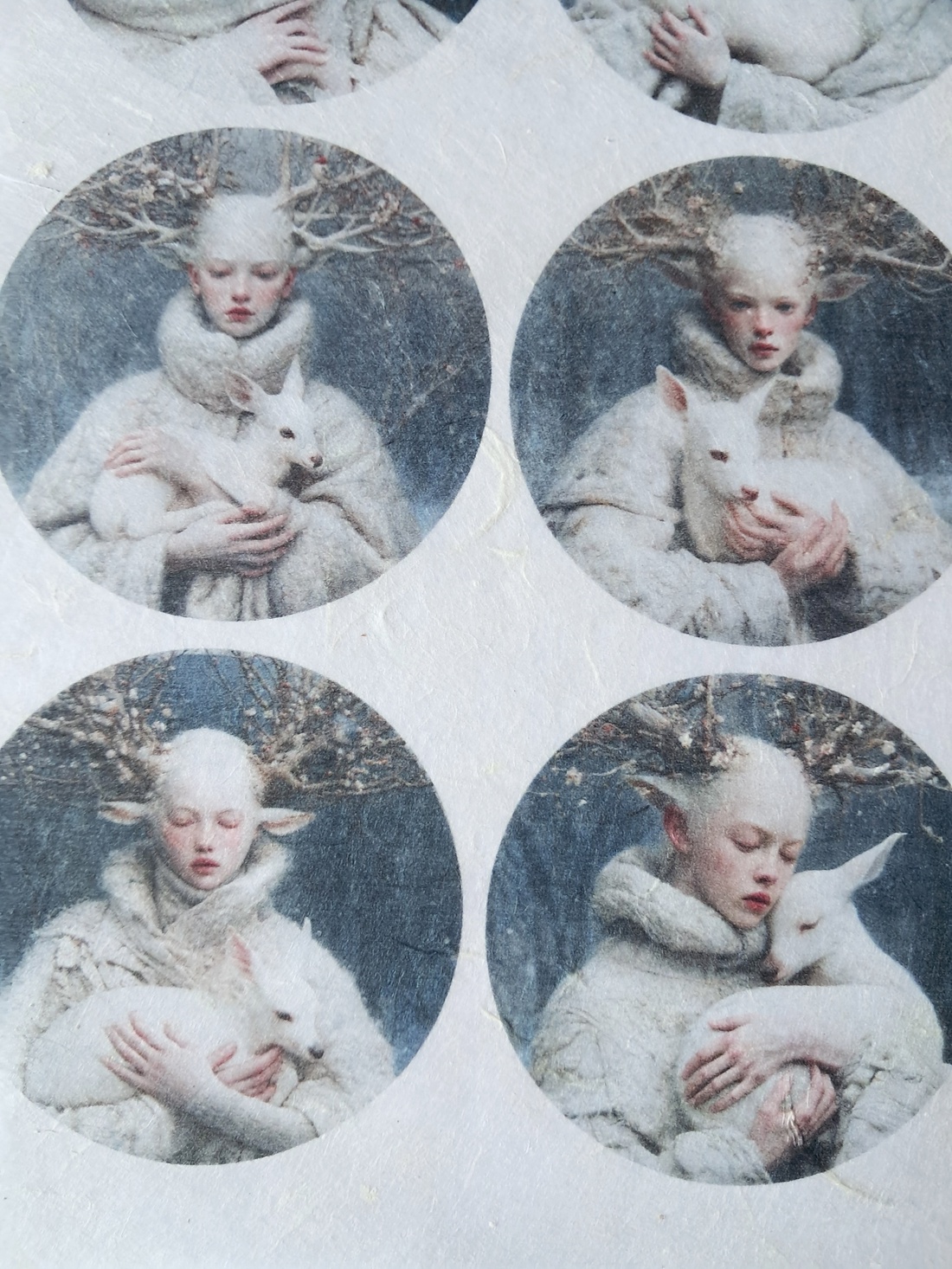Hartie de orez A4  White Woods  (B) -  hartie de orez, rice paper decoupage A4 - accesorii și unelte - hârtie - hârtie decoupage - Artynos.ro