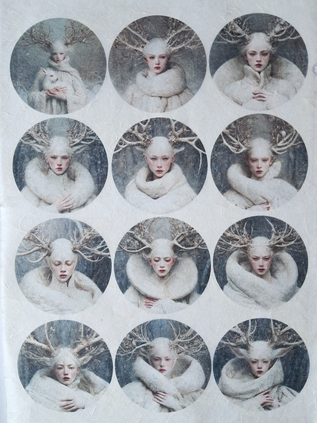 Hartie de orez A4  White Woods  (A) -  hartie de orez, rice paper decoupage A4 - accessorii și unelte - hârtie - hârtie decoupage - Artynos.ro