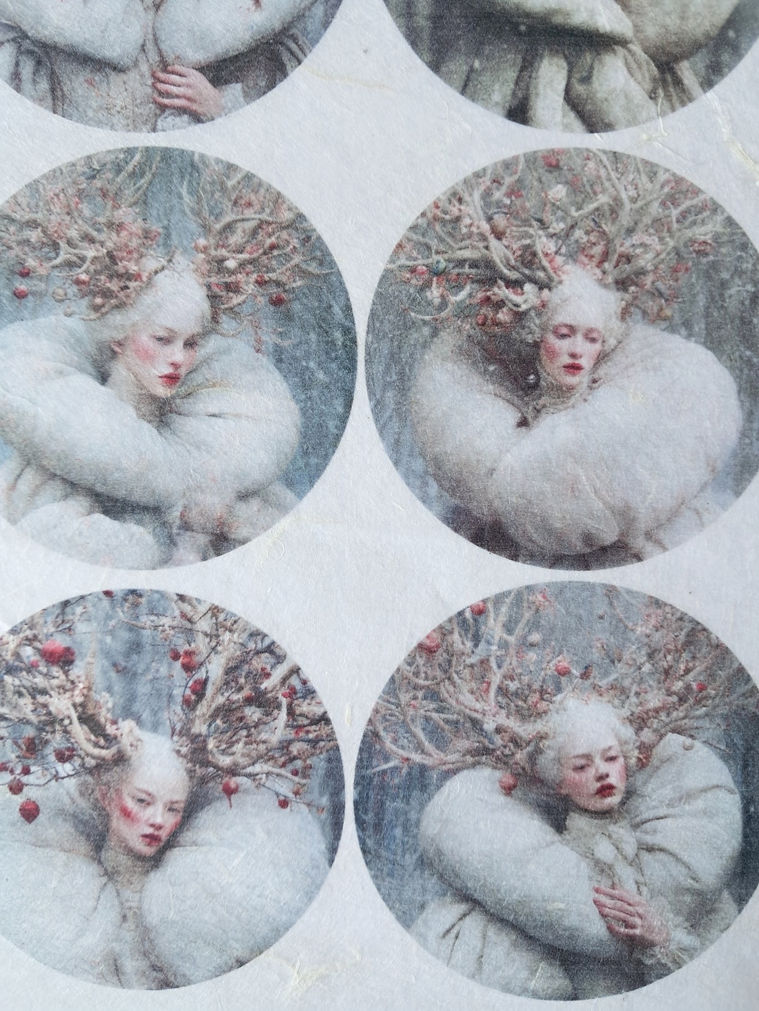 Hartie de orez A4  White Woods  (C) -  hartie de orez, rice paper decoupage A4 - accesorii și unelte - hârtie - hârtie decoupage - Artynos.ro