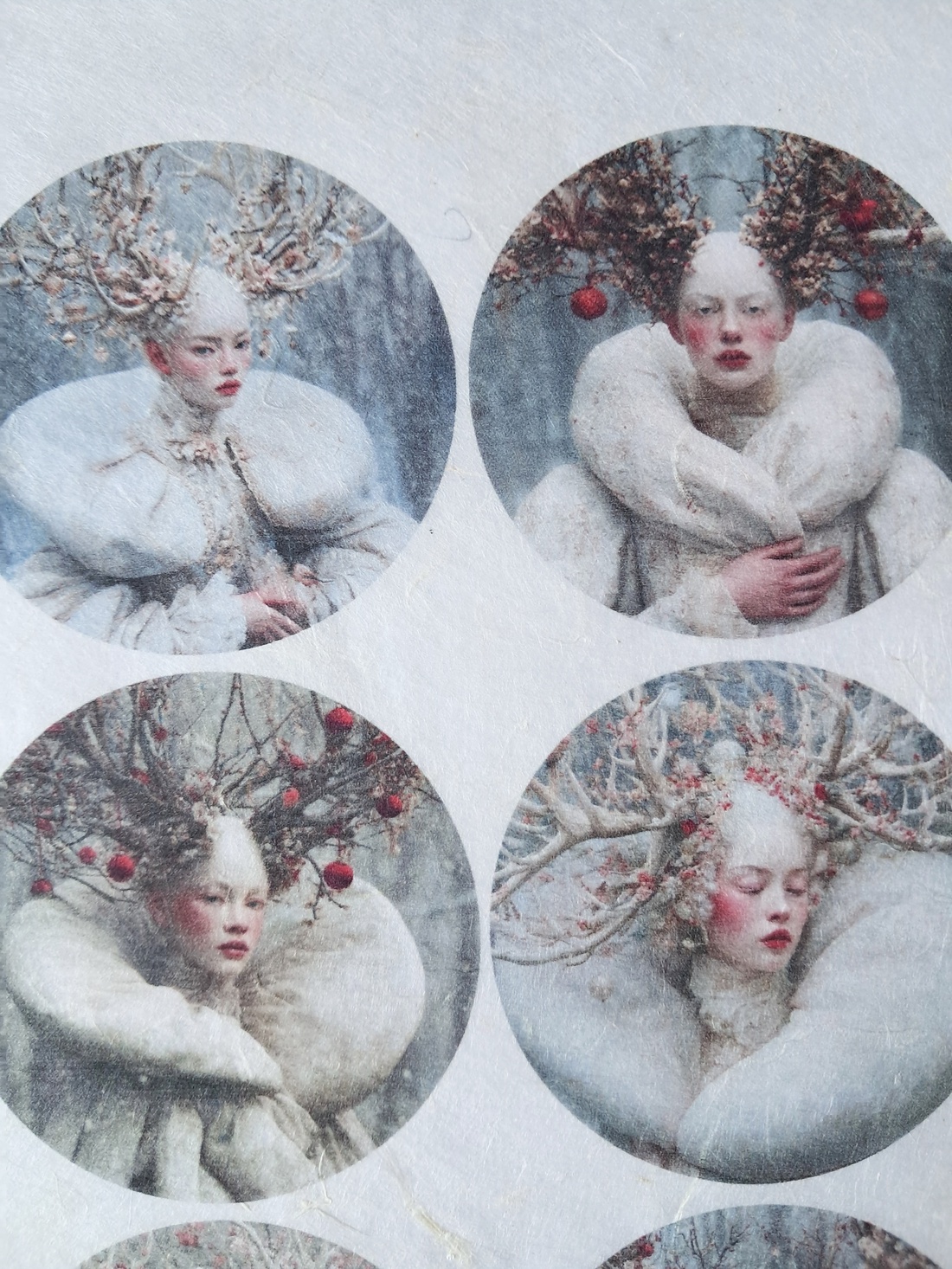 Hartie de orez A4  White Woods  (C) -  hartie de orez, rice paper decoupage A4 - accesorii și unelte - hârtie - hârtie decoupage - Artynos.ro