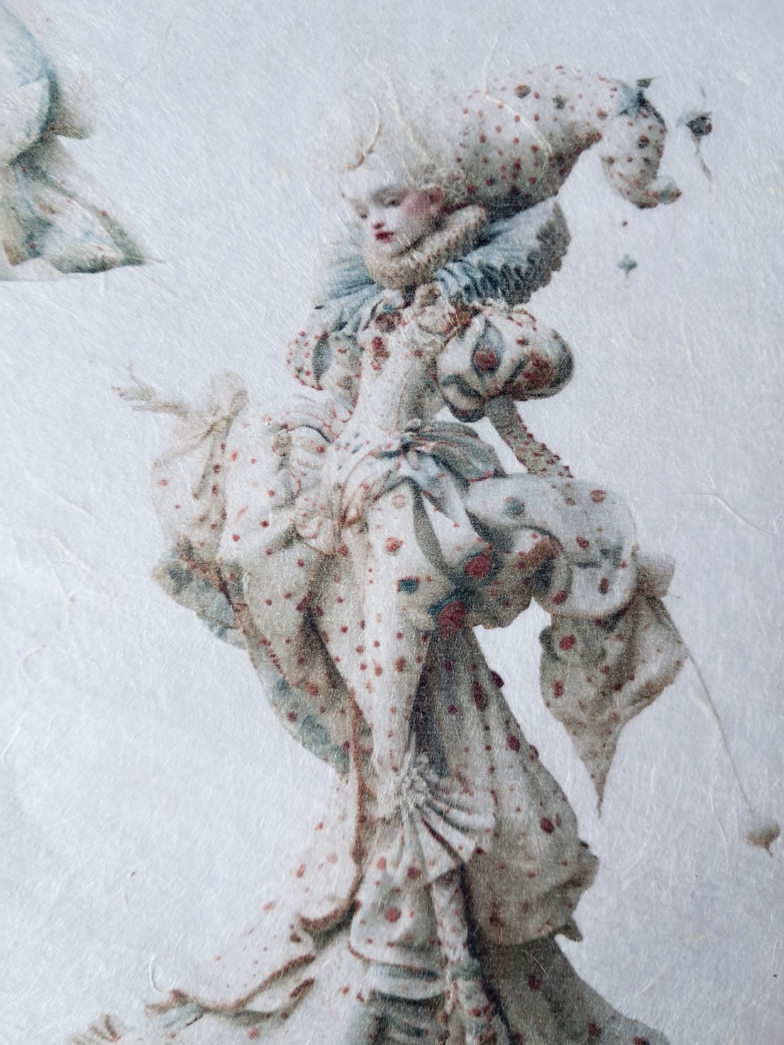Hartie de orez A4, Harlequin Court personaje fantezie pe hartie de orez, Hartie de orez decoupage A4 - accessorii și unelte - hârtie - hârtie decoupage - Artynos.ro