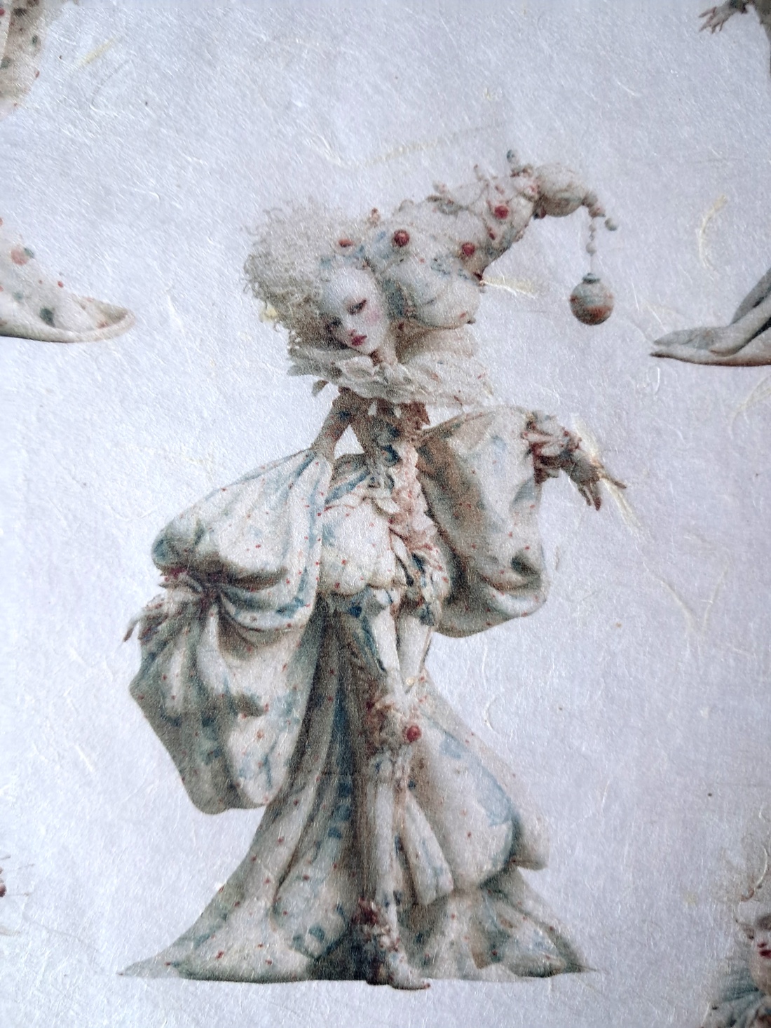Hartie de orez A4, Harlequin Court personaje fantezie pe hartie de orez, Hartie de orez decoupage A4 - accessorii și unelte - hârtie - hârtie decoupage - Artynos.ro