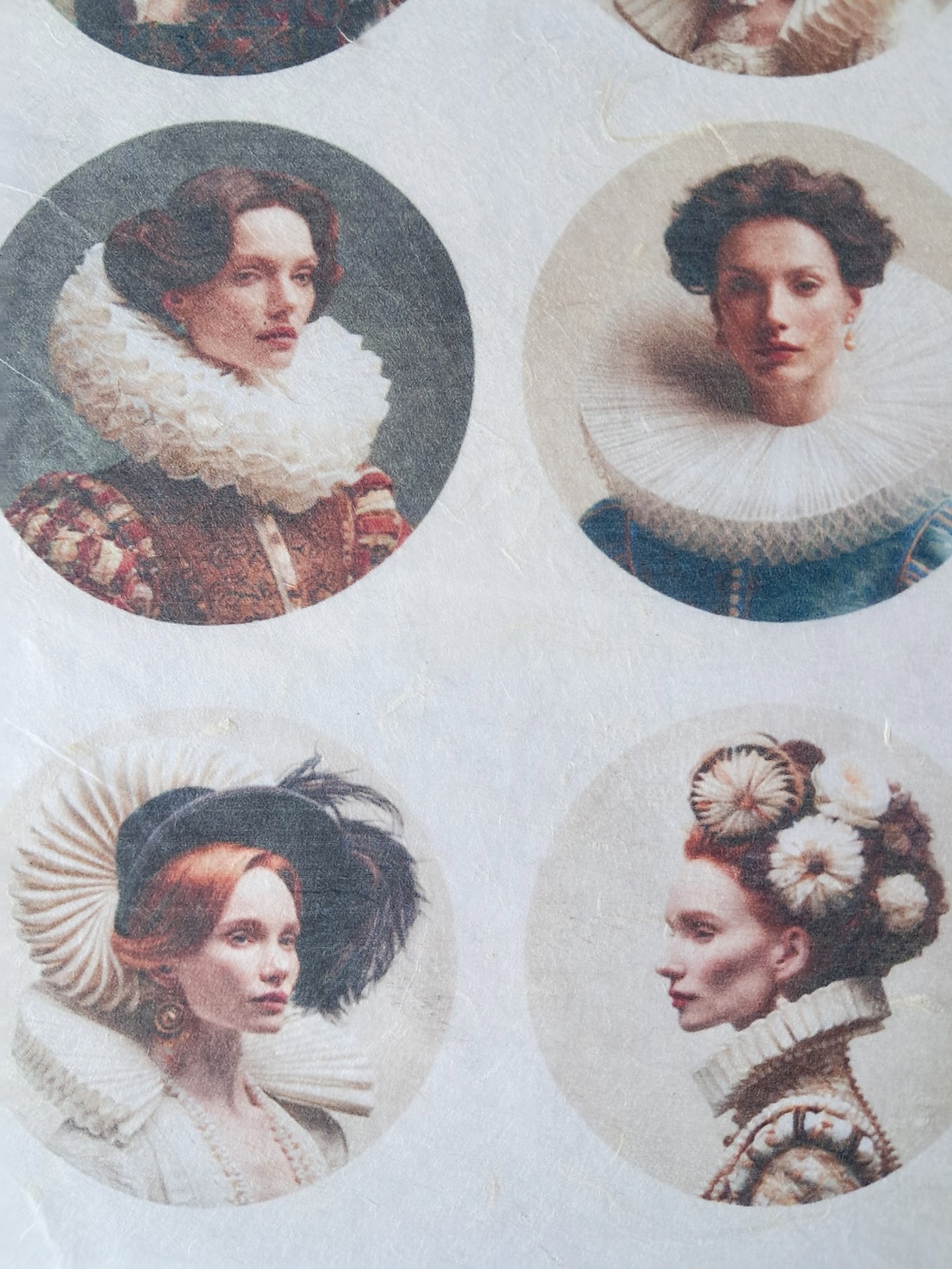 Hartie de orez A4, Belle Epoque Portraits (A) - Fantasy rice paper, Hartie de orez decoupage A4 - accessorii și unelte - hârtie - hârtie decoupage - Artynos.ro