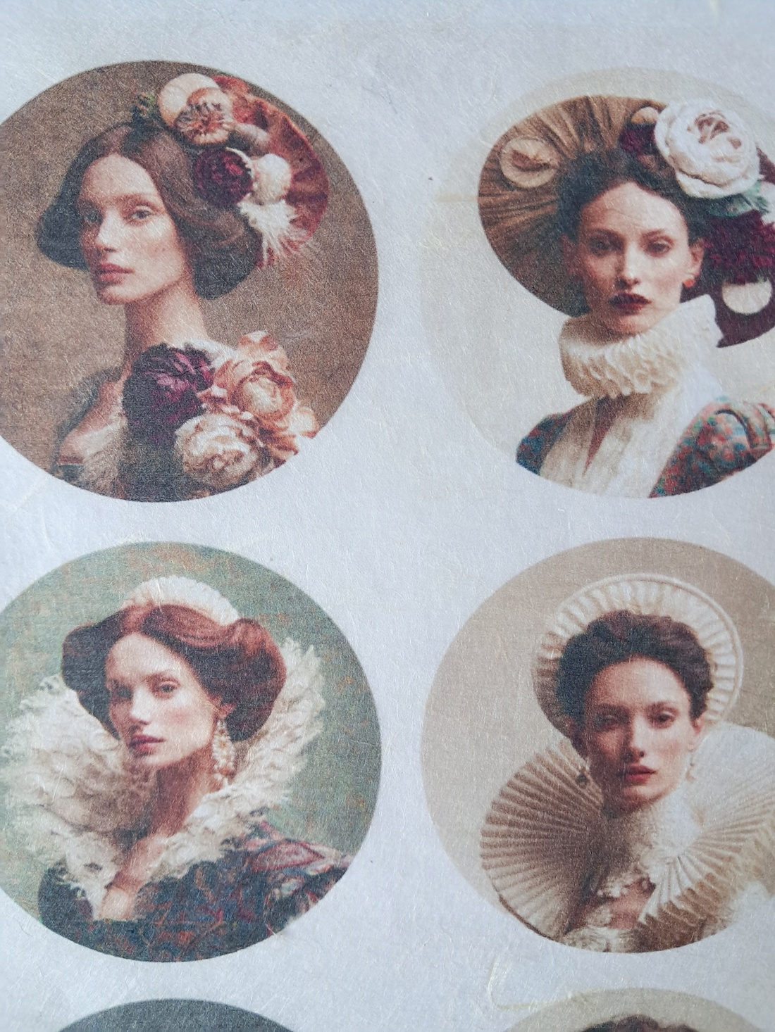 Hartie de orez A4, Belle Epoque Portraits (A) - Fantasy rice paper, Hartie de orez decoupage A4 - accessorii și unelte - hârtie - hârtie decoupage - Artynos.ro