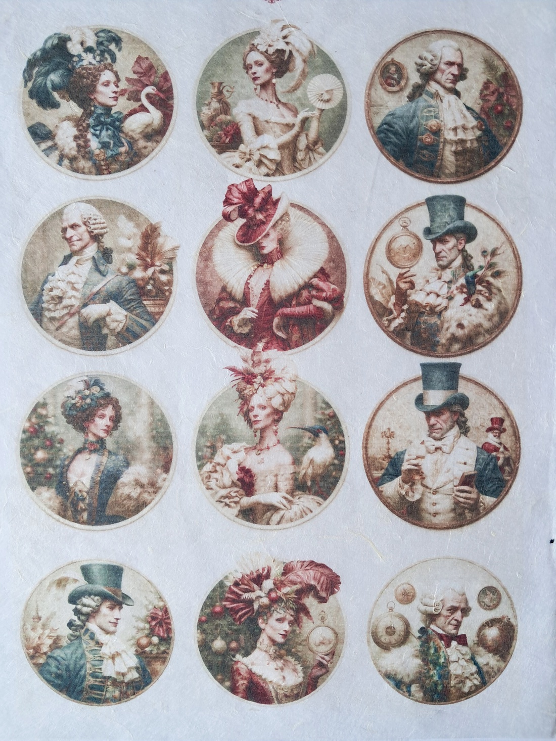 Hârtie de orez A4 Salonul Curiozitatilor (A) � Rice paper decoupage, Hârtie de orez A4 pentru decoupage - accesorii și unelte - hârtie - hârtie decoupage - Artynos.ro