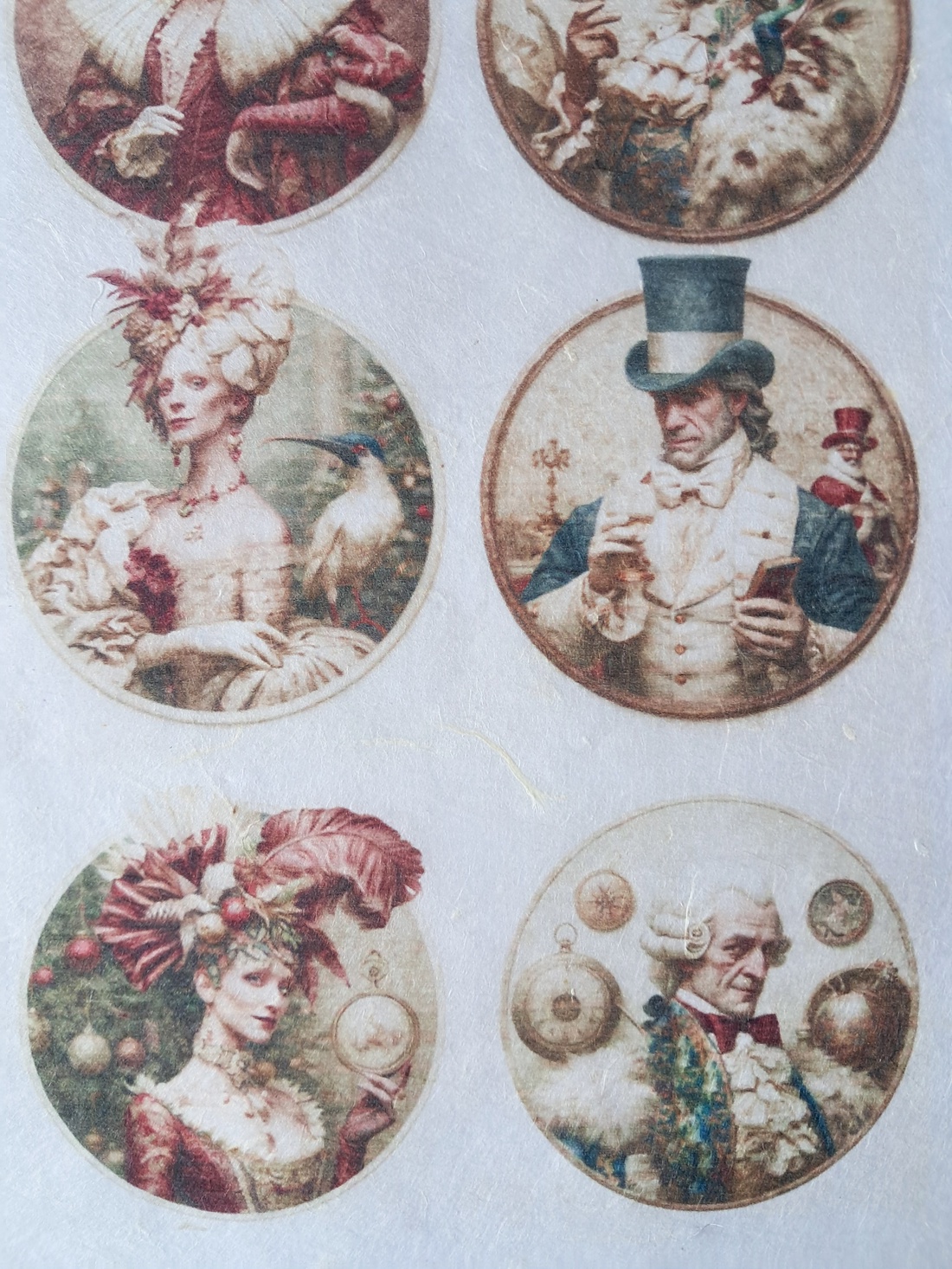 Hârtie de orez A4 Salonul Curiozitatilor (A) � Rice paper decoupage, Hârtie de orez A4 pentru decoupage - accesorii și unelte - hârtie - hârtie decoupage - Artynos.ro