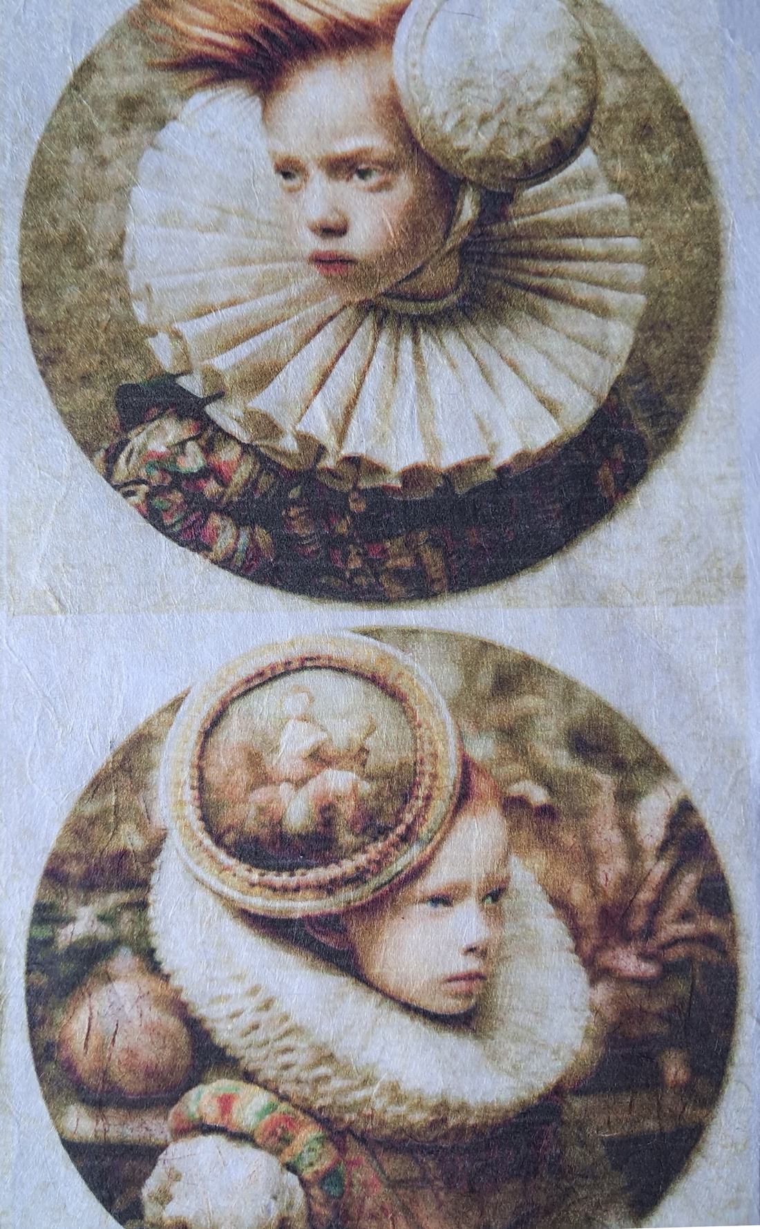 Hârtie de orez A4 Copii din epoca nobila (L) - Rice paper decoupage,  Hartie de orez imprimata A4 - accessorii și unelte - hârtie - hârtie decoupage - Artynos.ro