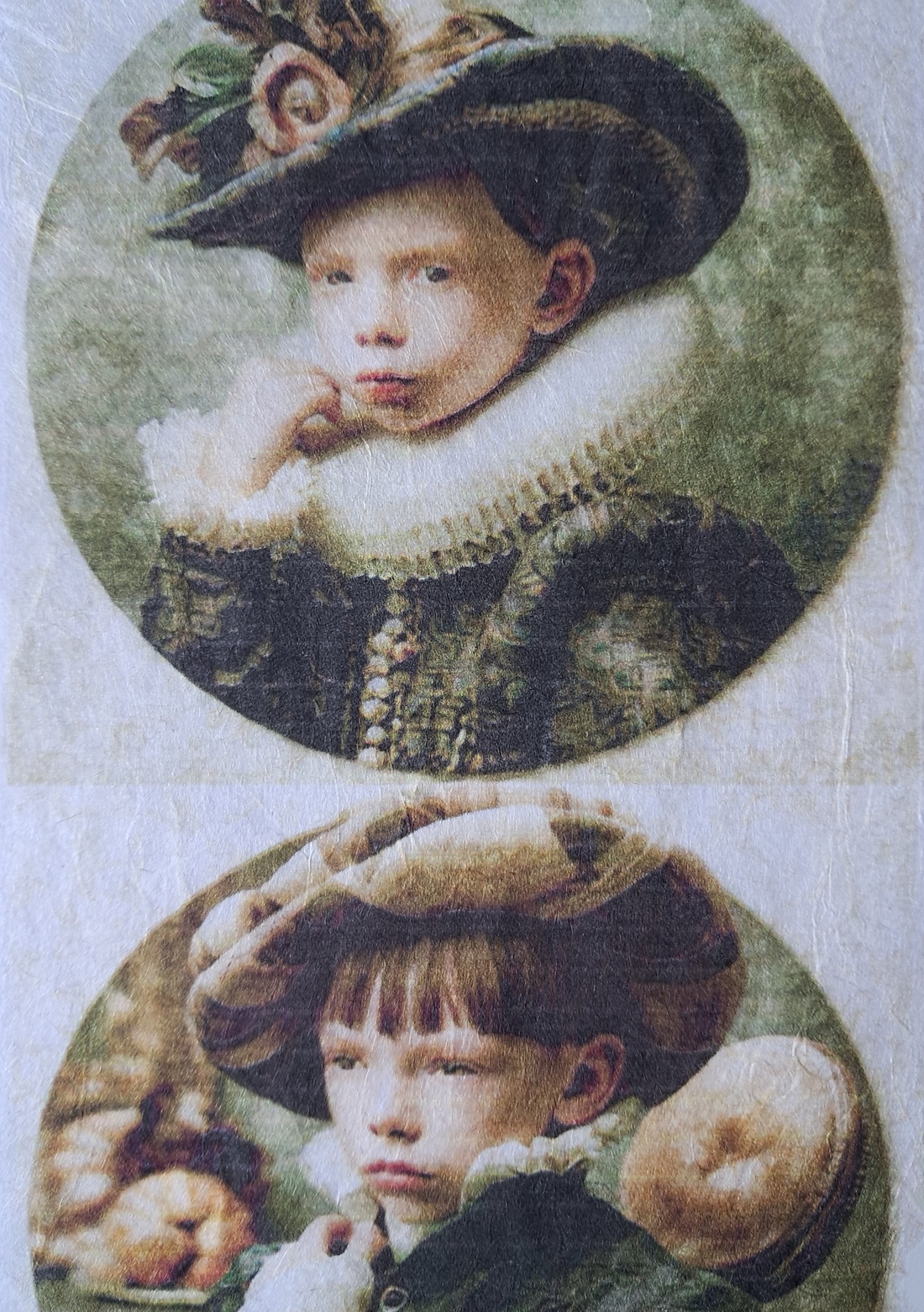 Hârtie de orez A4 Copii din epoca nobila (L) - Rice paper decoupage,  Hartie de orez imprimata A4 - accessorii și unelte - hârtie - hârtie decoupage - Artynos.ro