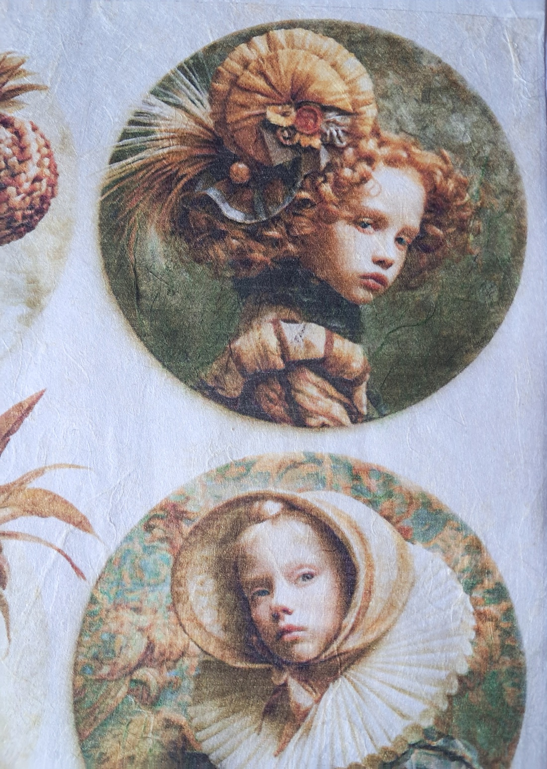 Hârtie de orez A4 Copii din epoca nobila (I) - Rice paper decoupage, Hartie de orez imprimata A4  - accessorii și unelte - hârtie - hârtie decoupage - Artynos.ro