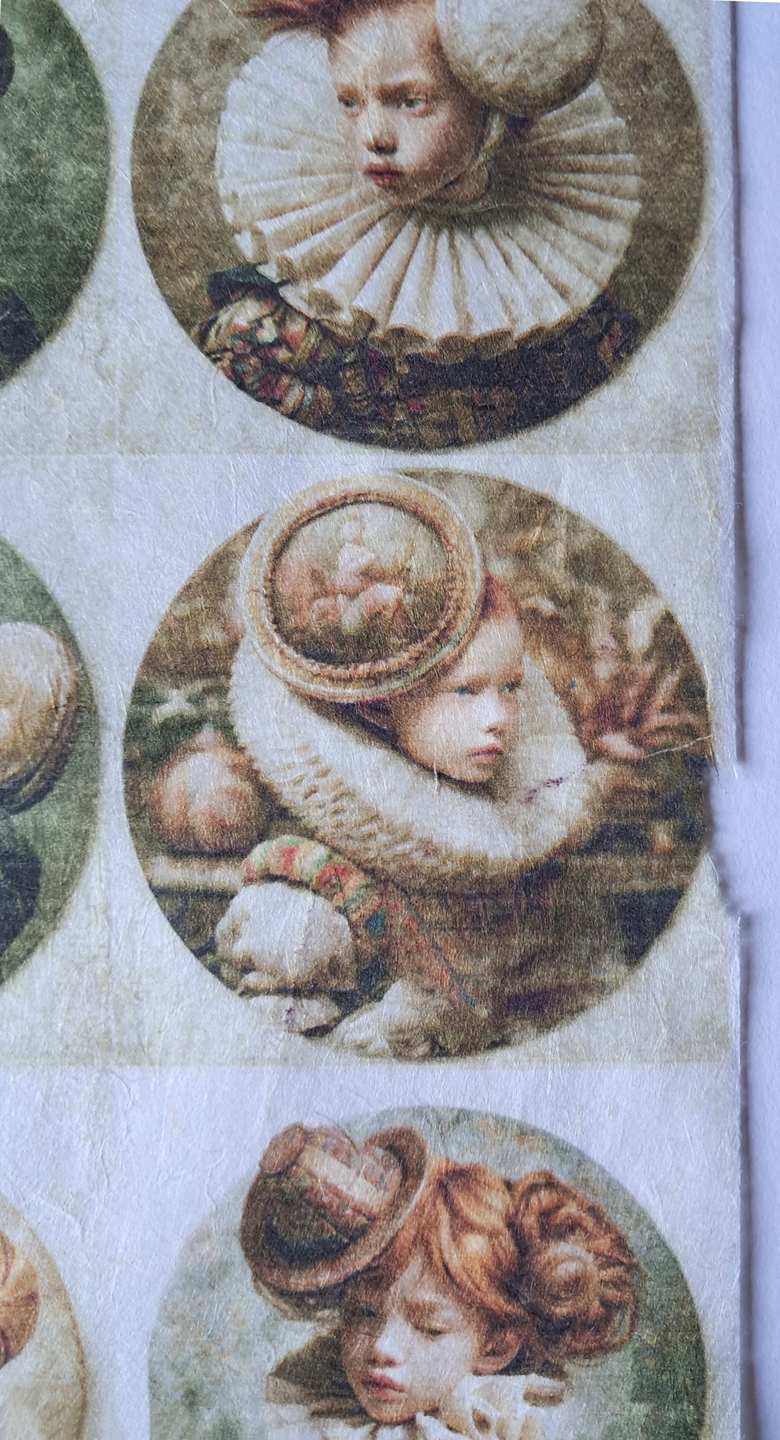 Hârtie de orez A4 Copii din epoca nobila (D) - Rice paper decoupage, Hartie de orez imprimata A4 - accessorii și unelte - hârtie - hârtie decoupage - Artynos.ro