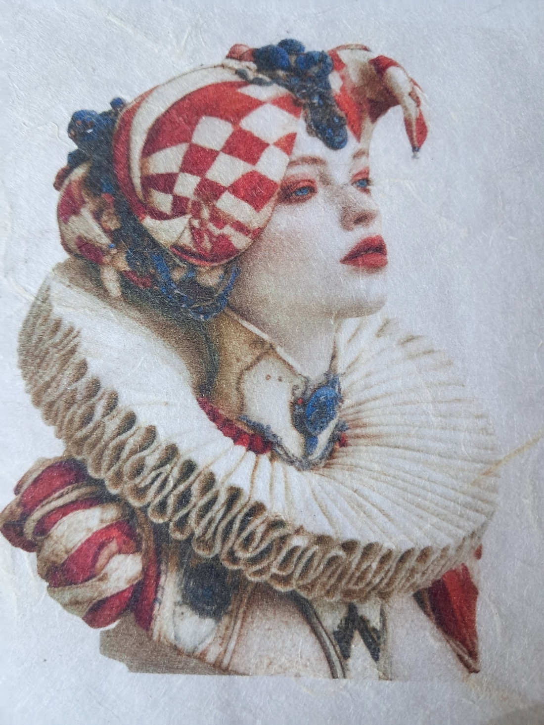 Hârtie de orez A4 Arlechina (A) - Rice paper decoupage, Hartie de orez imprimata A4 - accessorii și unelte - hârtie - hârtie decoupage - Artynos.ro