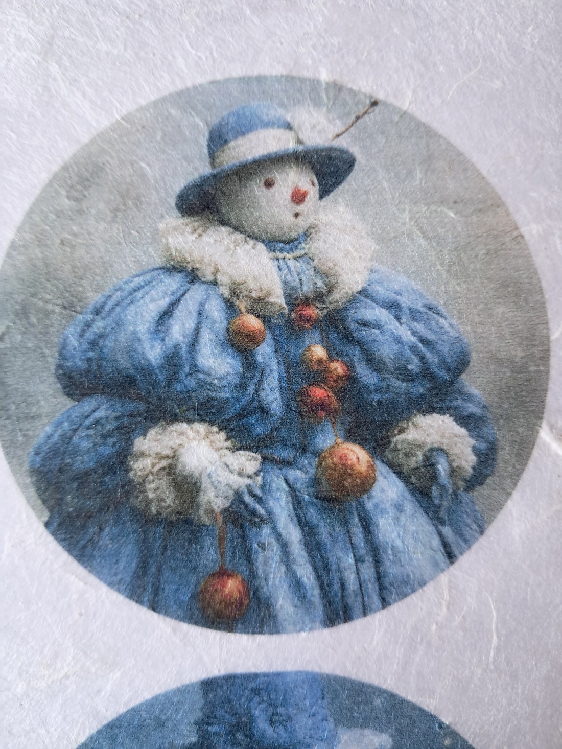 Hartie de orez A4  Snowman  (A) -  hartie de orez, rice paper decoupage A4 - accessorii și unelte - hârtie - hârtie decoupage - Artynos.ro
