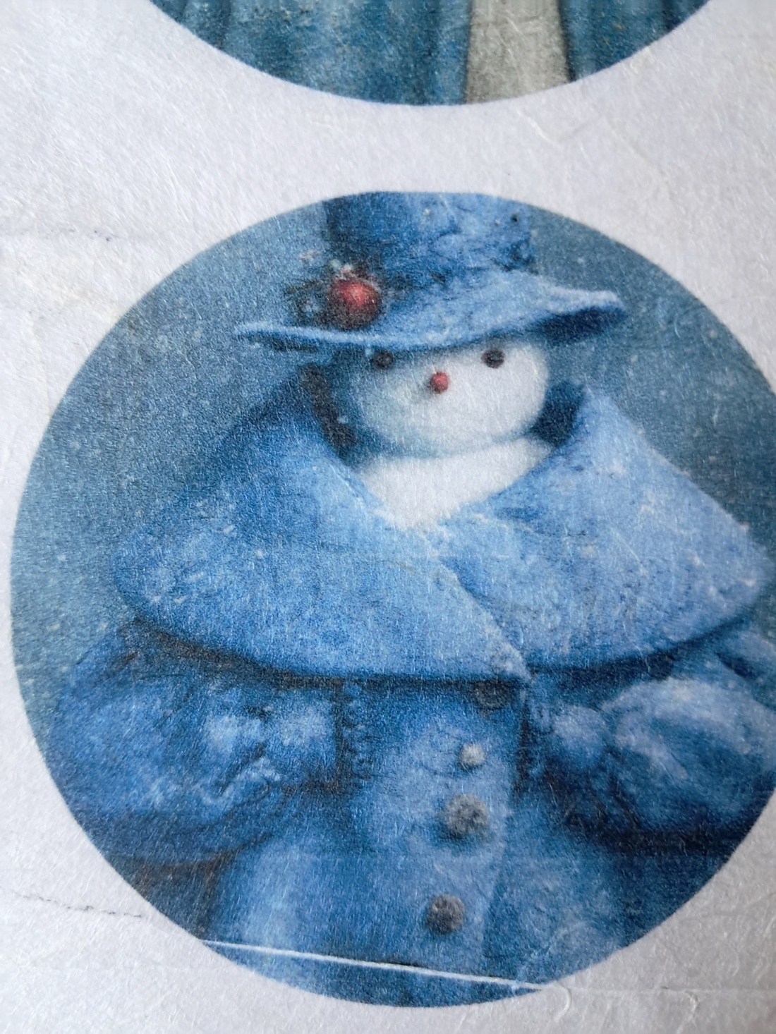 Hartie de orez A4  Snowman  (A) -  hartie de orez, rice paper decoupage A4 - accessorii și unelte - hârtie - hârtie decoupage - Artynos.ro