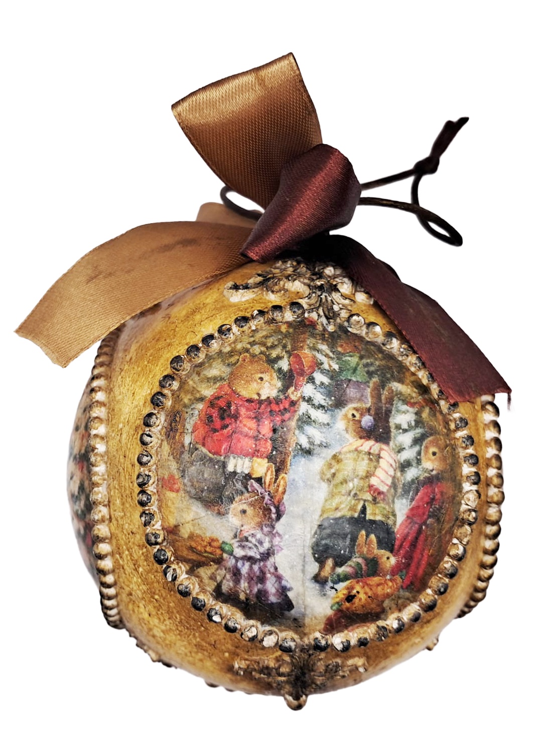 Glob - Craciunul in sat - crăciun - decorațiuni de crăciun de casă - pom de crăciun  - Artynos.ro