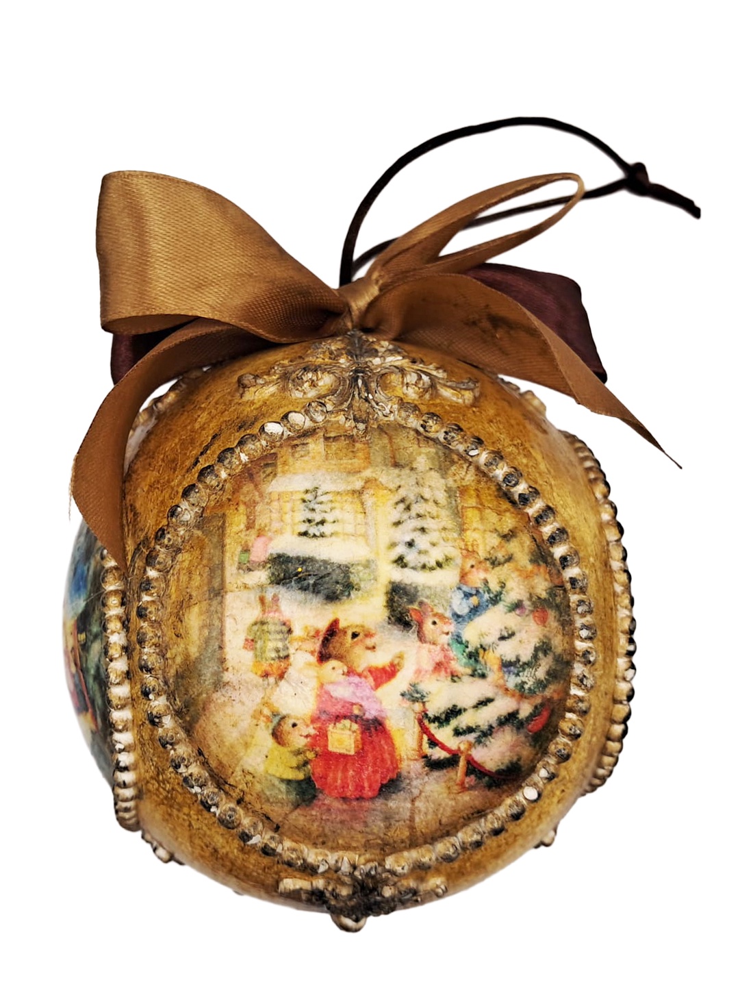 Glob - Craciunul in sat - crăciun - decorațiuni de crăciun de casă - pom de crăciun  - Artynos.ro