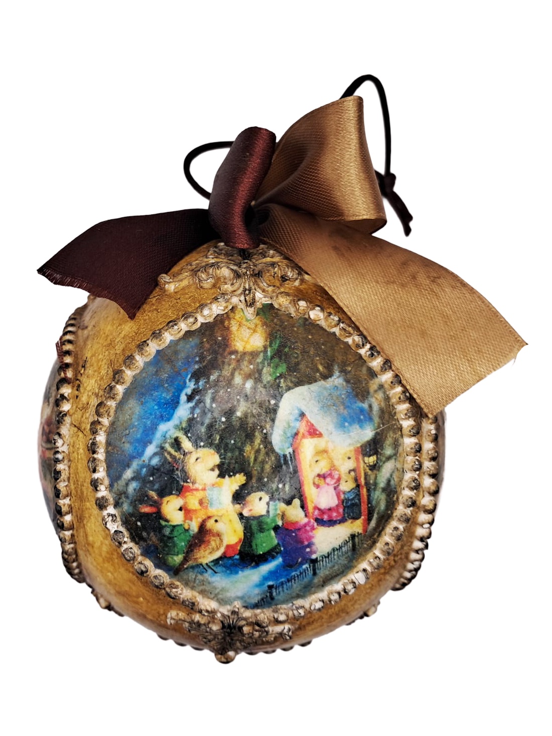 Glob - Craciunul in sat - crăciun - decorațiuni de crăciun de casă - pom de crăciun  - Artynos.ro