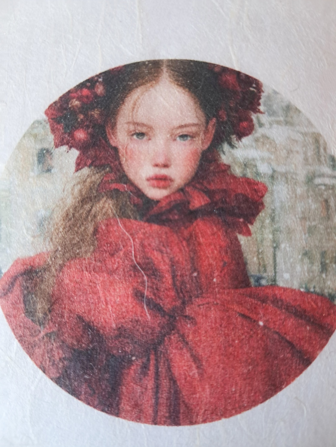 Hartie de orez A4  Hiver Elegant  (B) -  hartie de orez, rice paper decoupage A4 - accesorii și unelte - hârtie - hârtie decoupage - Artynos.ro
