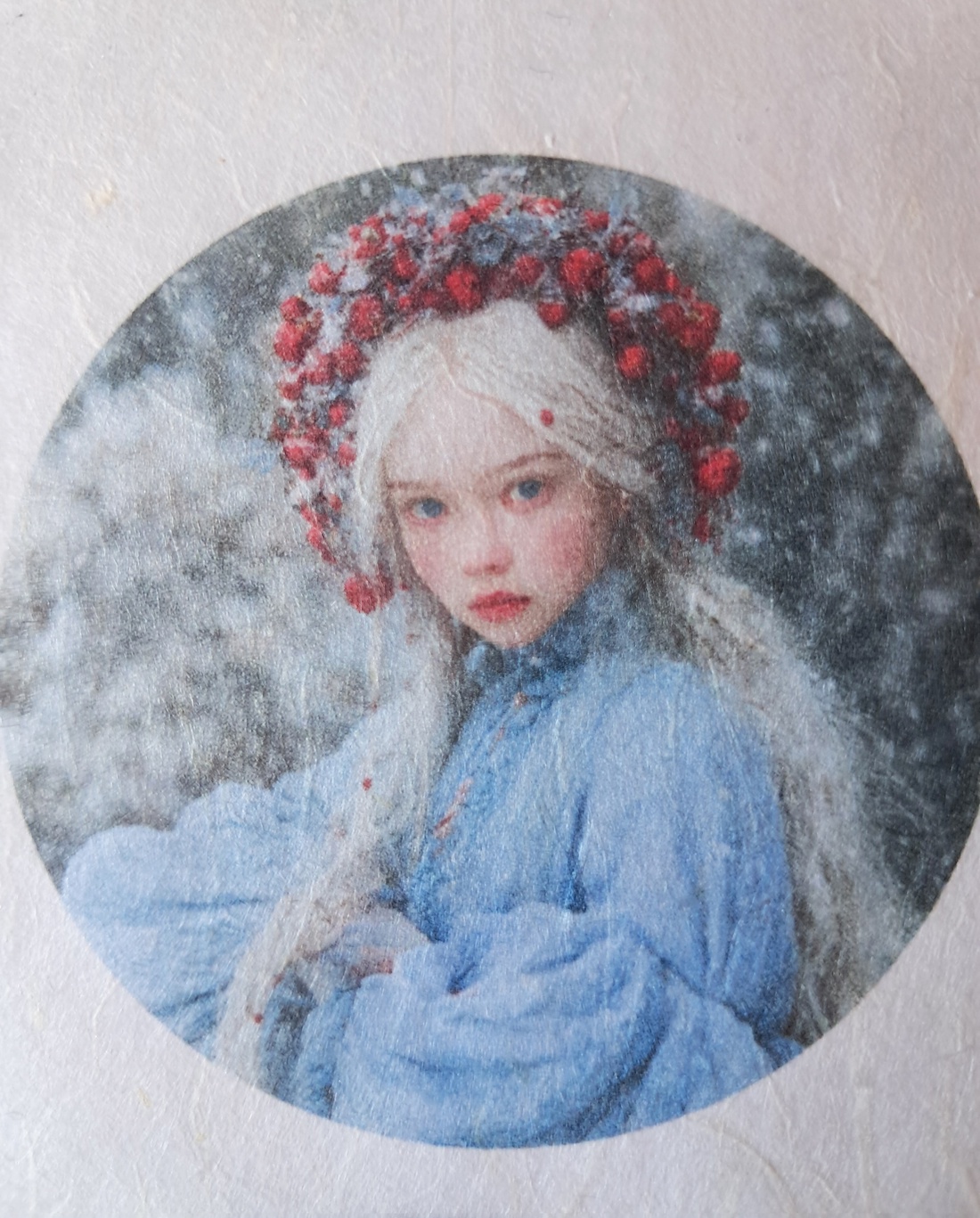 Hartie de orez A4  Hiver Elegant  (B) -  hartie de orez, rice paper decoupage A4 - accesorii și unelte - hârtie - hârtie decoupage - Artynos.ro