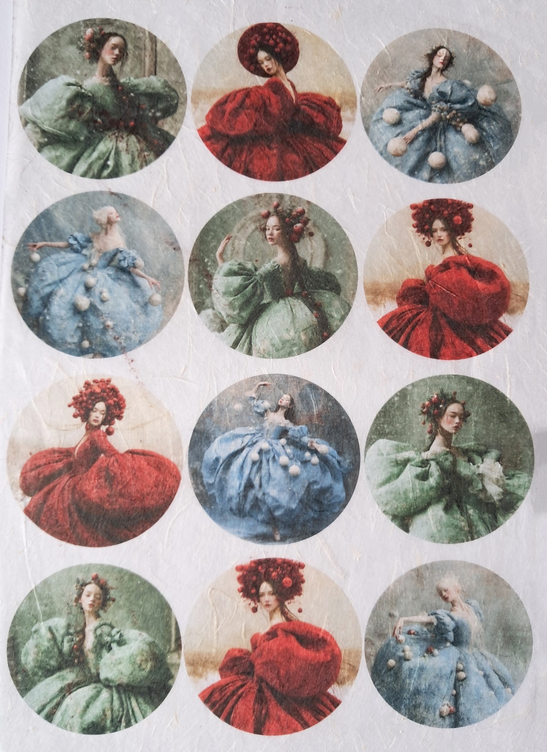 Hârtie de orez A4, Balerina (B) � Rice paper decoupage, Hârtie de orez A4 pentru decoupage - accessorii și unelte - hârtie - hârtie decoupage - Artynos.ro