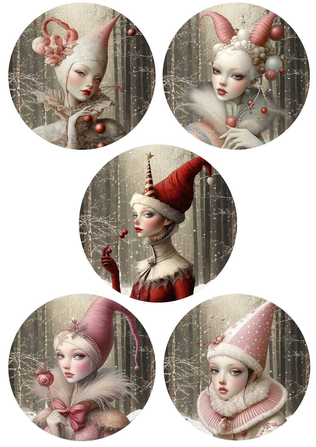 Hartie de orez A4, Artistic Rice Paper - Fantasy Cristmas (2) - accesorii și unelte - hârtie - hârtie decoupage - Artynos.ro