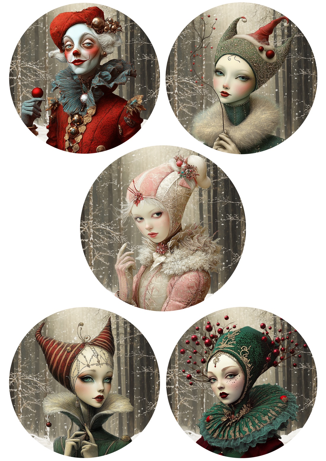 Hartie de orez A4, Artistic Rice Paper - Fantasy Cristmas (3) - accesorii și unelte - hârtie - hârtie decoupage - Artynos.ro