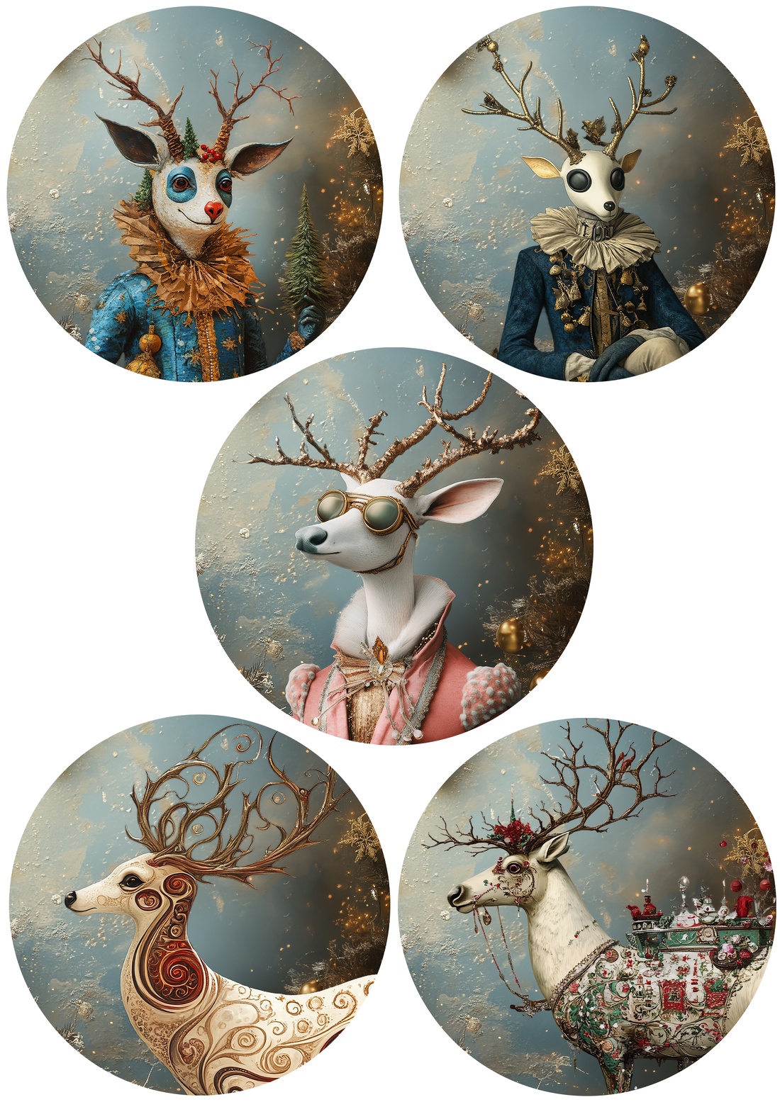 Hartie de orez A4, Artistic Rice Paper - Fantasy Cristmas (5) - accesorii și unelte - hârtie - hârtie decoupage - Artynos.ro