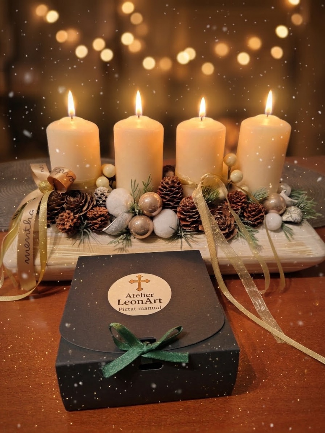 Tablou pirogravat manual, cadou de crăciun. - arte vizuale și accesorii  - sculptură - statuie lemn - Artynos.ro