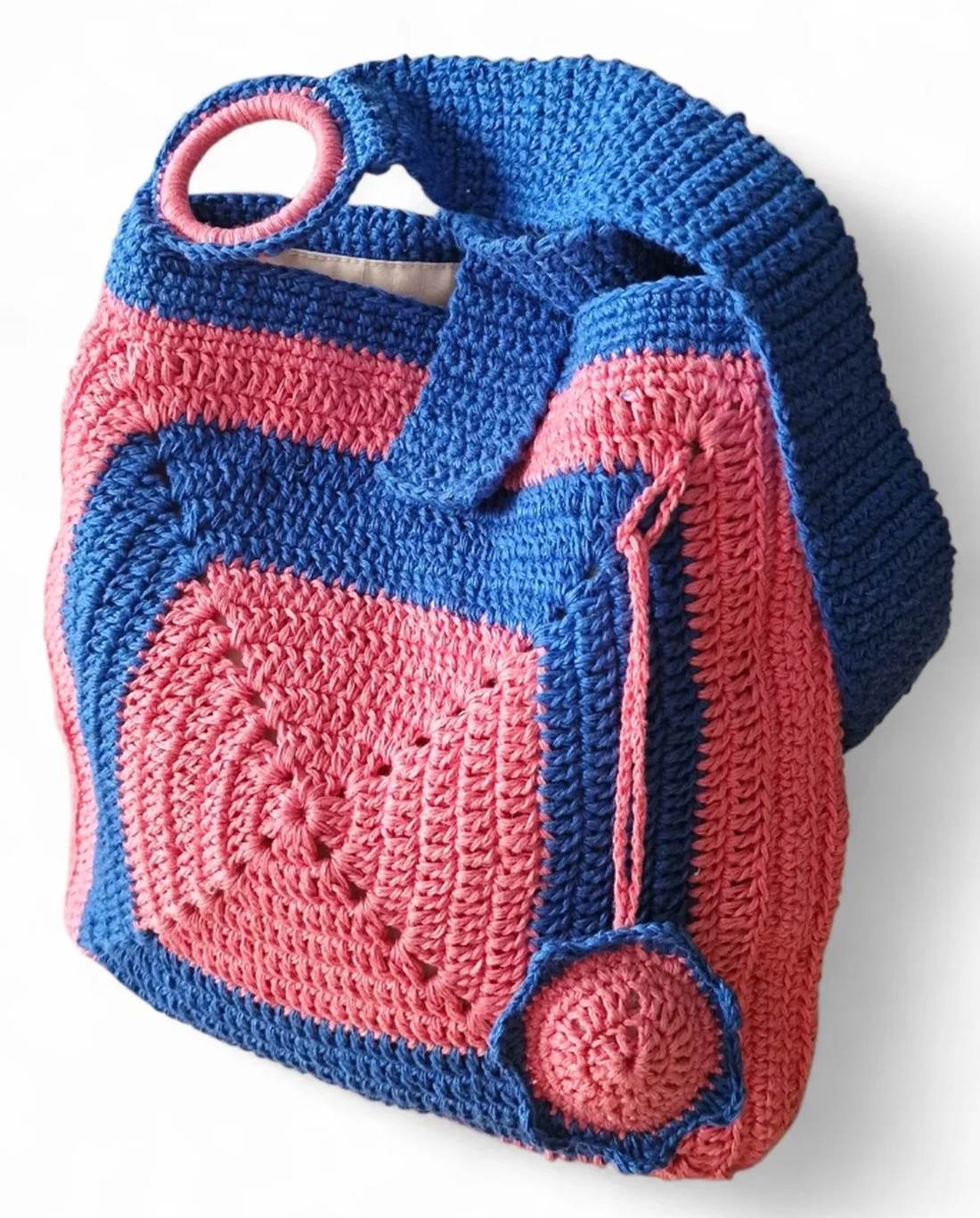 Geanta handmade crosetata - genți și portofele - genți de mână și umăr - geantă casual - Artynos.ro