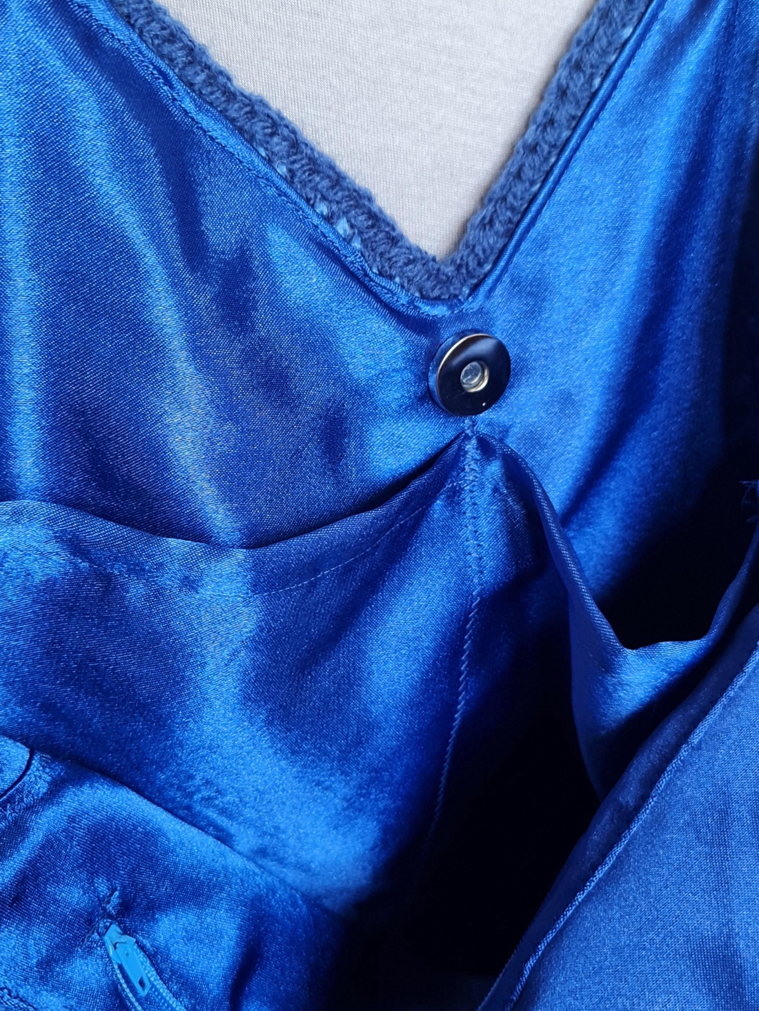 Geantă croșetată manual, nuanțe de albastru  - genți și portofele - genți de mână și umăr - geantă mare - Artynos.ro