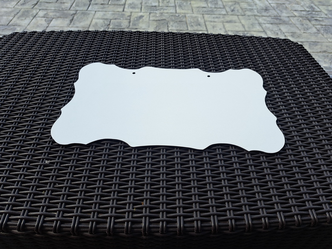 Tăbliță din MDF alb lacuit pentru personalizare - accesorii nuntă - materiale decor pentru nuntă - decorațiuni nuntă - Artynos.ro