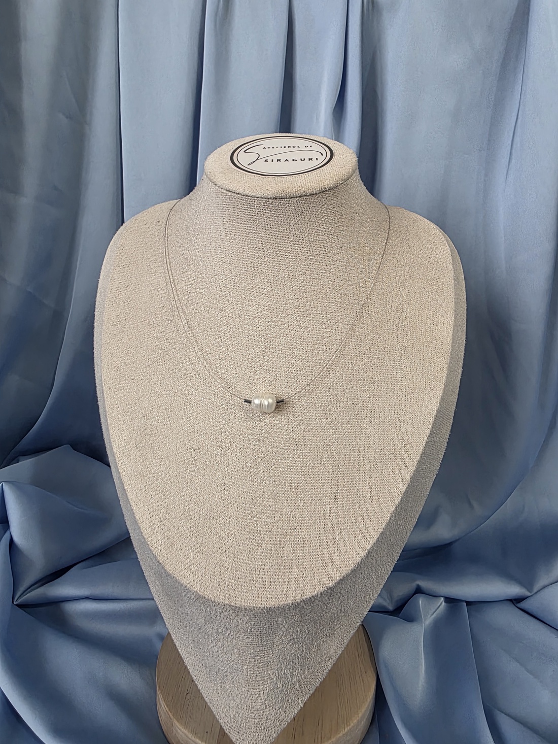 Colier din fir transparent și perlă de cultură - accessorii și unelte - mărgea, componente de bijuterii - perlă adevărată - Artynos.ro