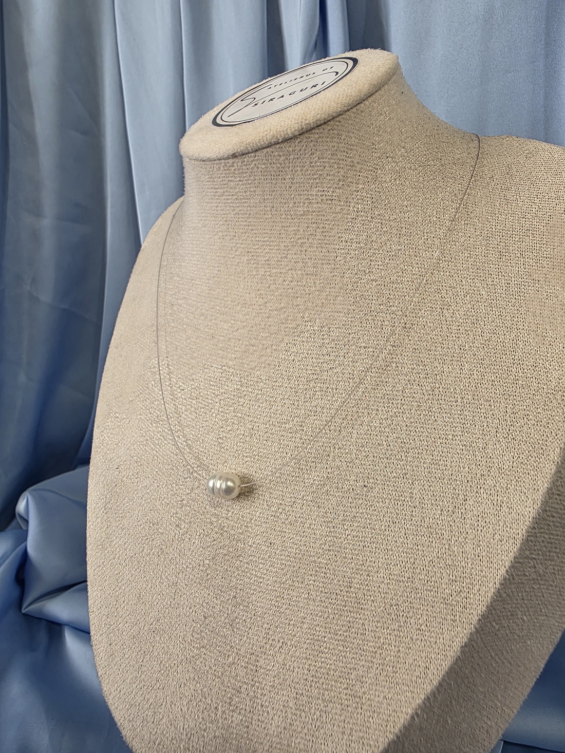 Colier pe fir transparent si perla de cultura  - accessorii și unelte - mărgea, componente de bijuterii - perlă adevărată - Artynos.ro