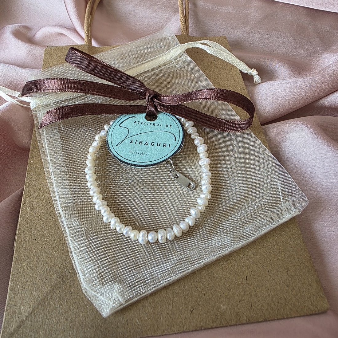 Brățară din perle de cultura - bijuterii - brățări - brățări din perle - Artynos.ro