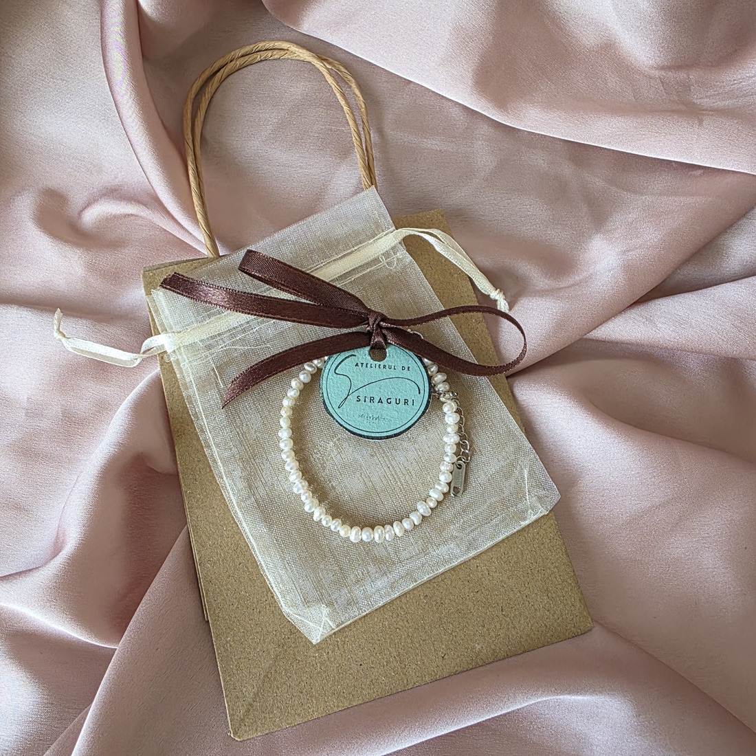 Brățară din perle de cultura - bijuterii - brățări - brățări din perle - Artynos.ro