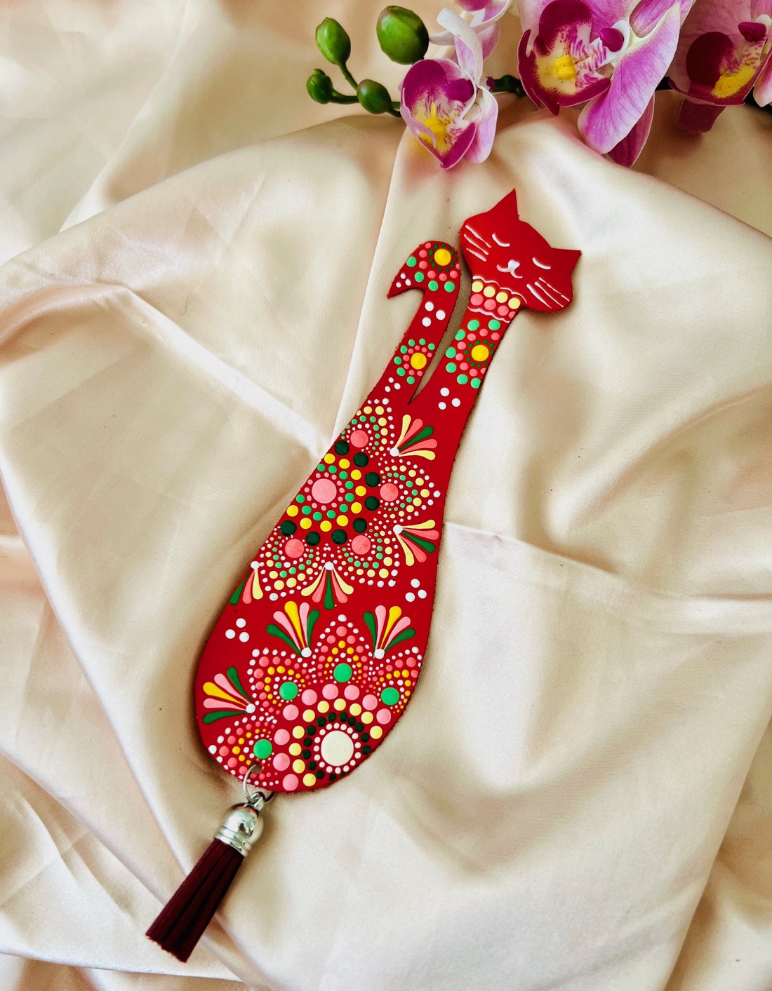 Semn de carte Pisicuta cocheta - cărți și creații cu tematică muzicală, cadouri - semn de carte - Artynos.ro