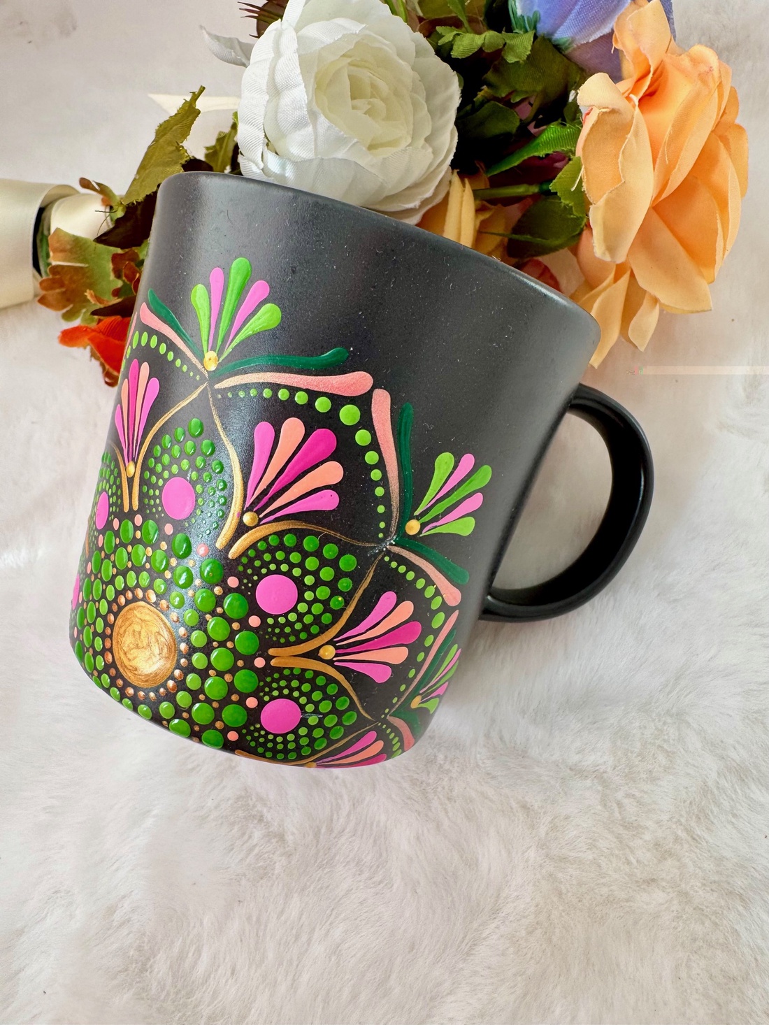 Cana pictata Pink Green - casă & stil de viață - accesorii pentru echipamente de bucătărie - accesorii de servire - căni - Artynos.ro Cana pictata Pink Green - casă & stil de viață - accesorii pentru echipamente de bucătărie - accesorii de servire - căni - Artynos.ro