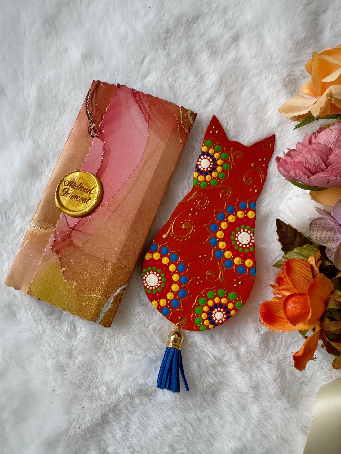 Semn de carte  Pisicuta Mimi - cărți și creații cu tematică muzicală, cadouri - semn de carte - Artynos.ro