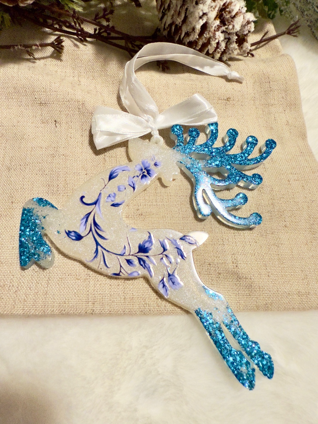 Ren - Decor din Rășină pentru Bradul de Crăciun - crăciun - decorațiuni de crăciun de casă - globuri de crăciun - Artynos.ro