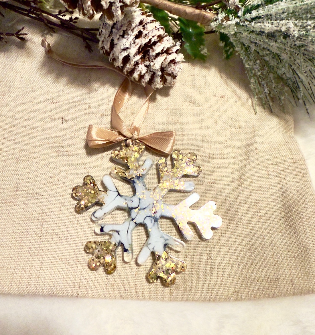 Decor Fulg Iarnă de Poveste - crăciun - decorațiuni de crăciun de casă - globuri de crăciun - Artynos.ro