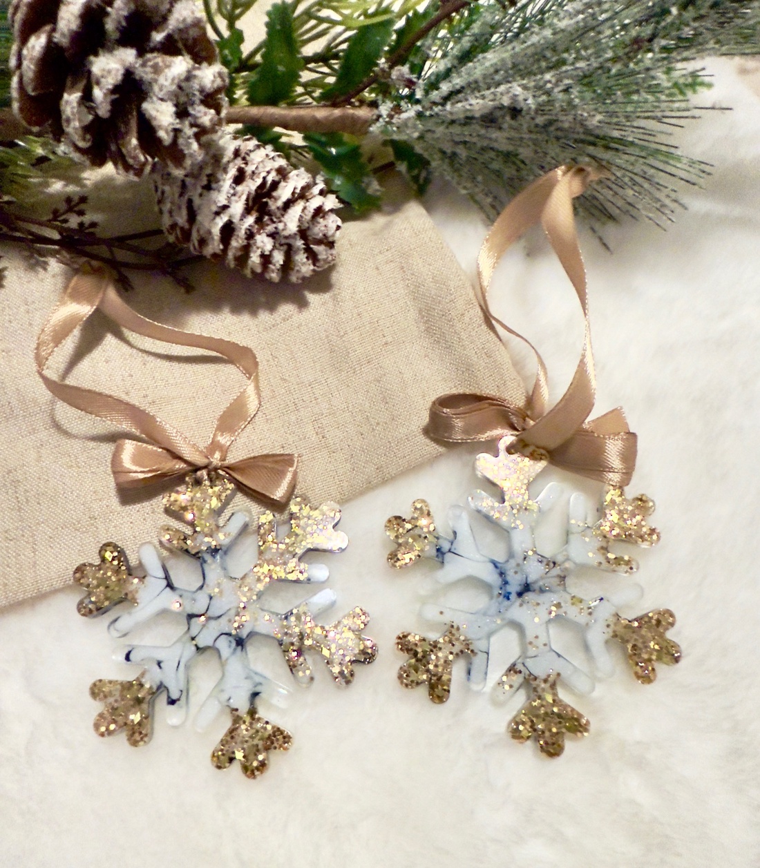 Decor Fulg Iarnă de Poveste - crăciun - decorațiuni de crăciun de casă - globuri de crăciun - Artynos.ro