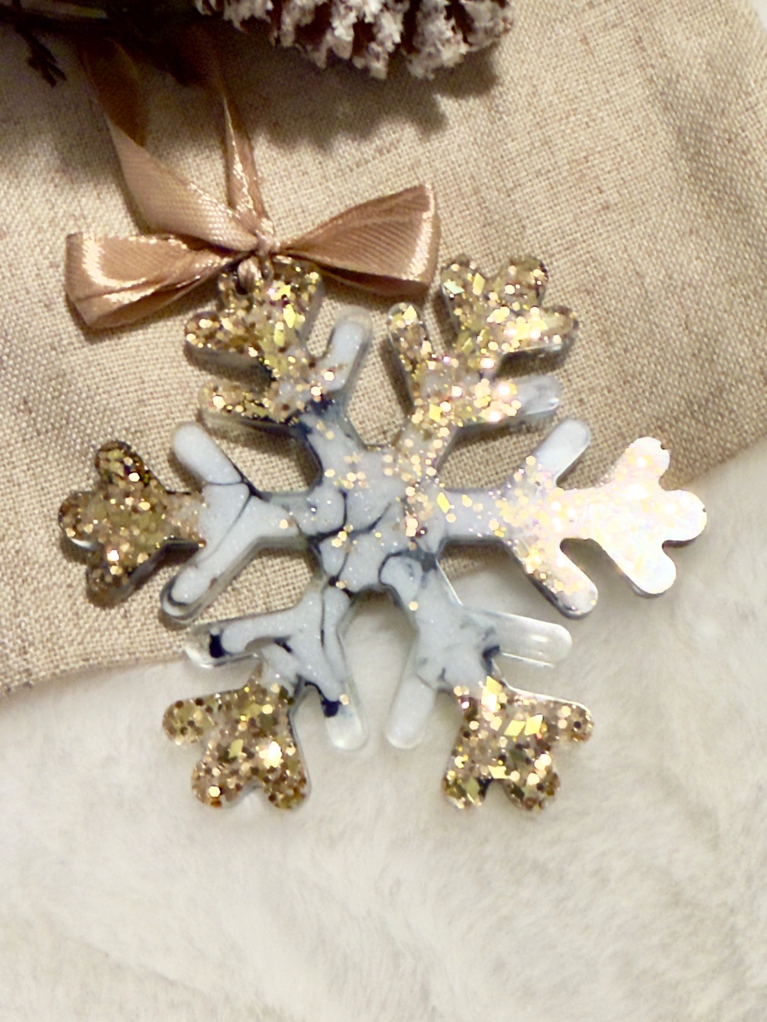 Decor Fulg Iarnă de Poveste - crăciun - decorațiuni de crăciun de casă - globuri de crăciun - Artynos.ro