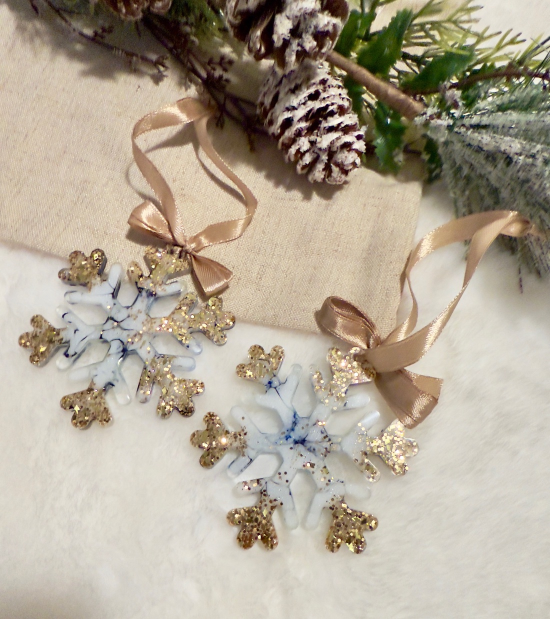 Decor Fulg Iarnă de Poveste - crăciun - decorațiuni de crăciun de casă - globuri de crăciun - Artynos.ro