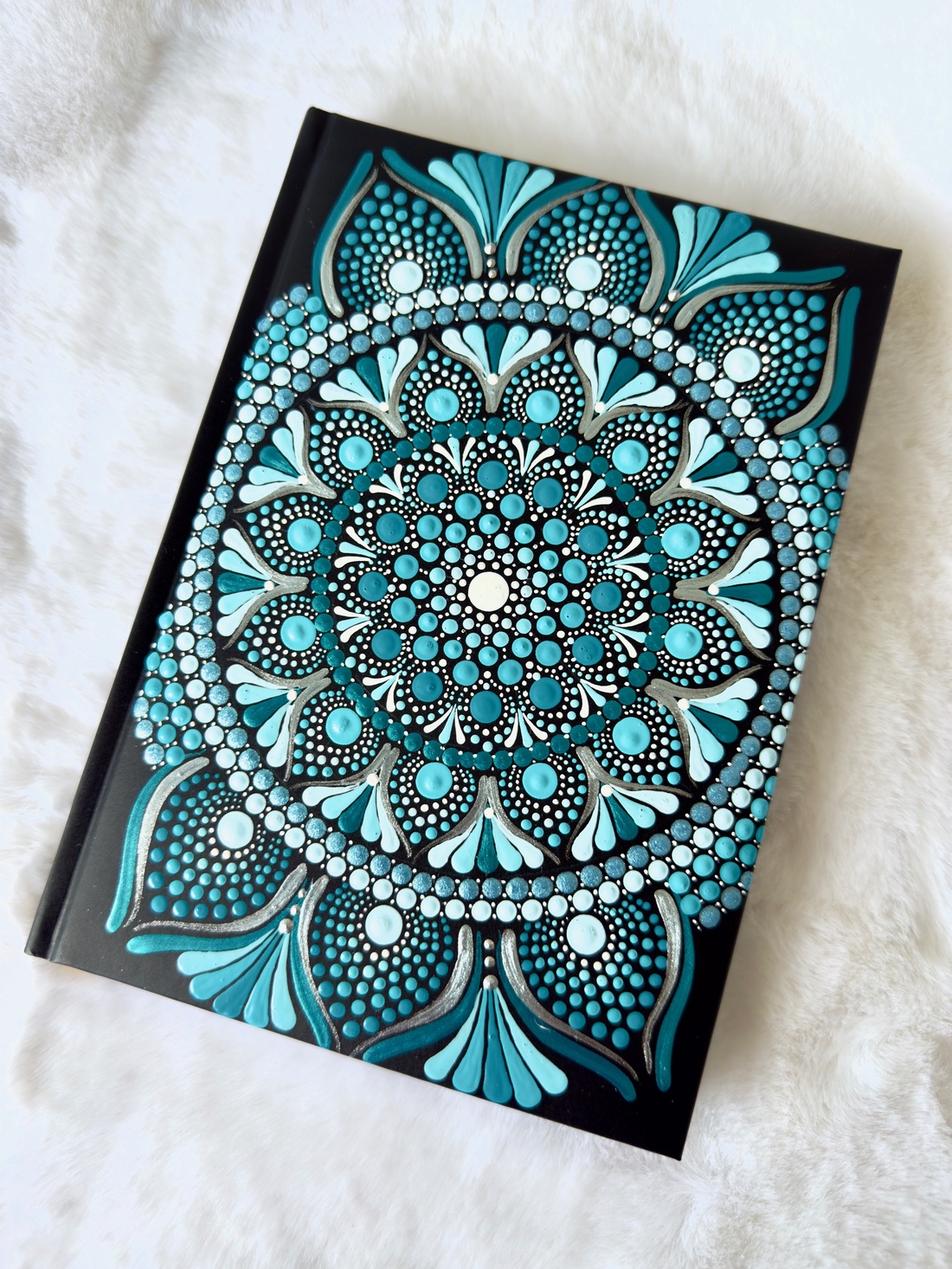 Agenda A5 pictata manual - Blue winter - casă & stil de viață - produse de papetărie - caiete și jurnale - Artynos.ro