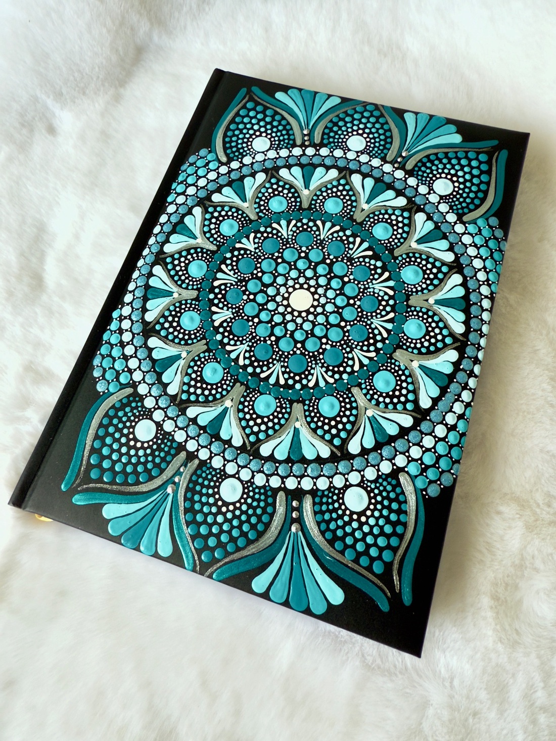 Agenda A5 pictata manual - Blue winter - casă & stil de viață - produse de papetărie - caiete și jurnale - Artynos.ro