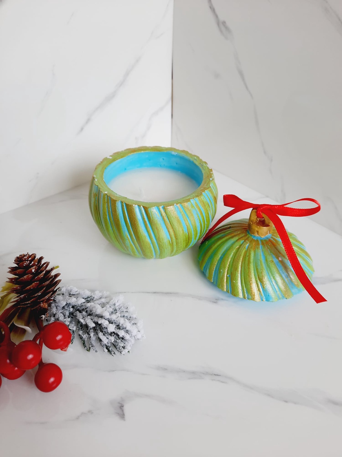 Glob verde lumanare - crăciun - decorațiuni de crăciun de casă - globuri de crăciun - Artynos.ro Glob verde lumanare - crăciun - decorațiuni de crăciun de casă - globuri de crăciun - Artynos.ro