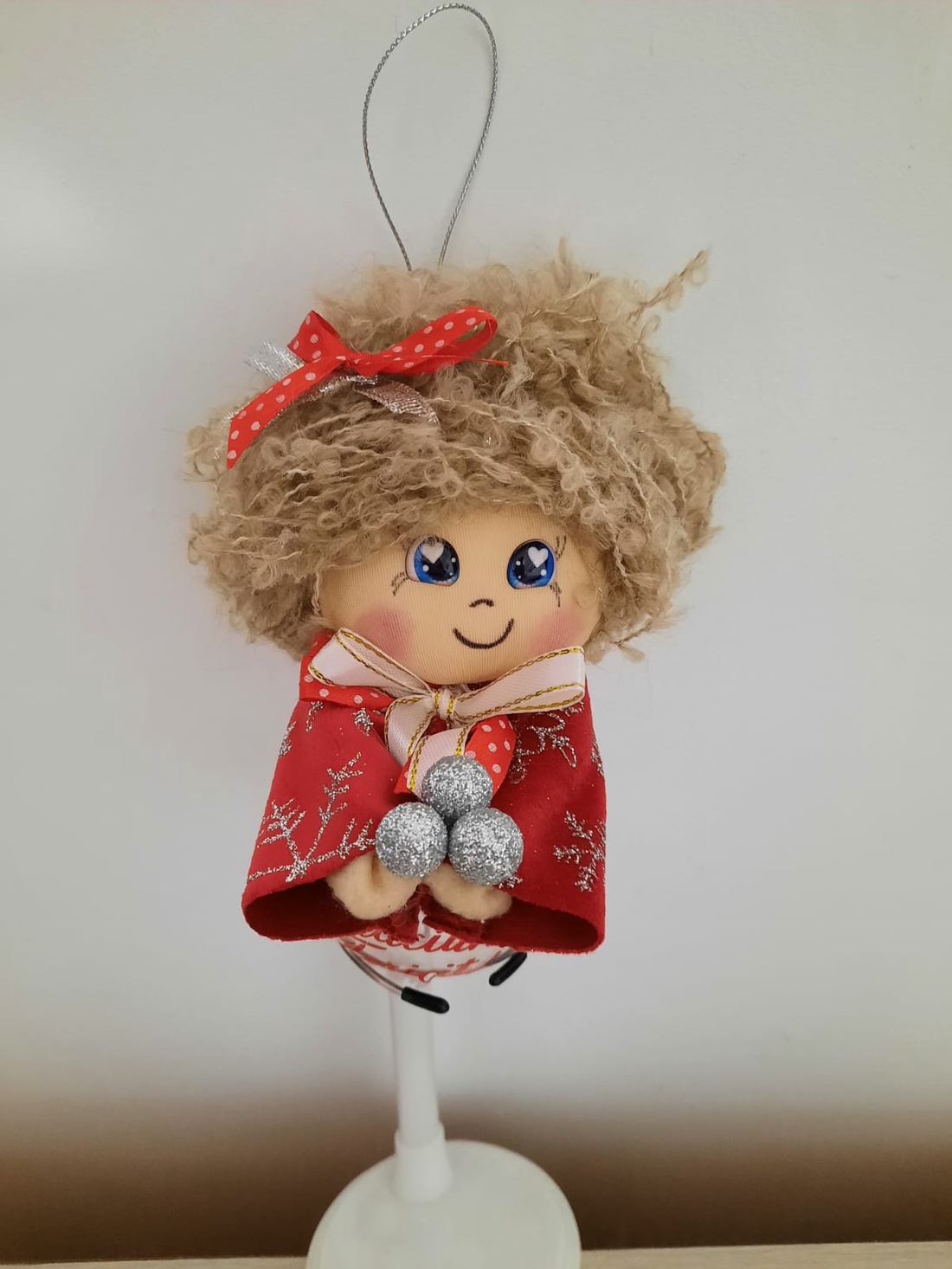 Fetita satena decoratiune - crăciun - decorațiuni de crăciun de casă - globuri de crăciun - Artynos.ro